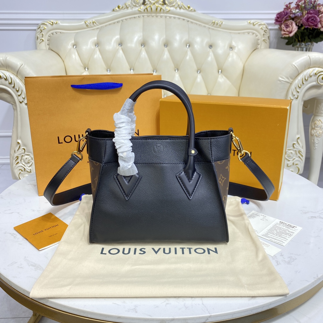 Louis Vuitton ON MY SIDE PM Tote Bag M57728 Black